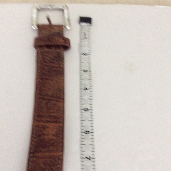 Moore & Giles Belt Mens Size 44 Leather Silver Buckle - Picture 9 of 11